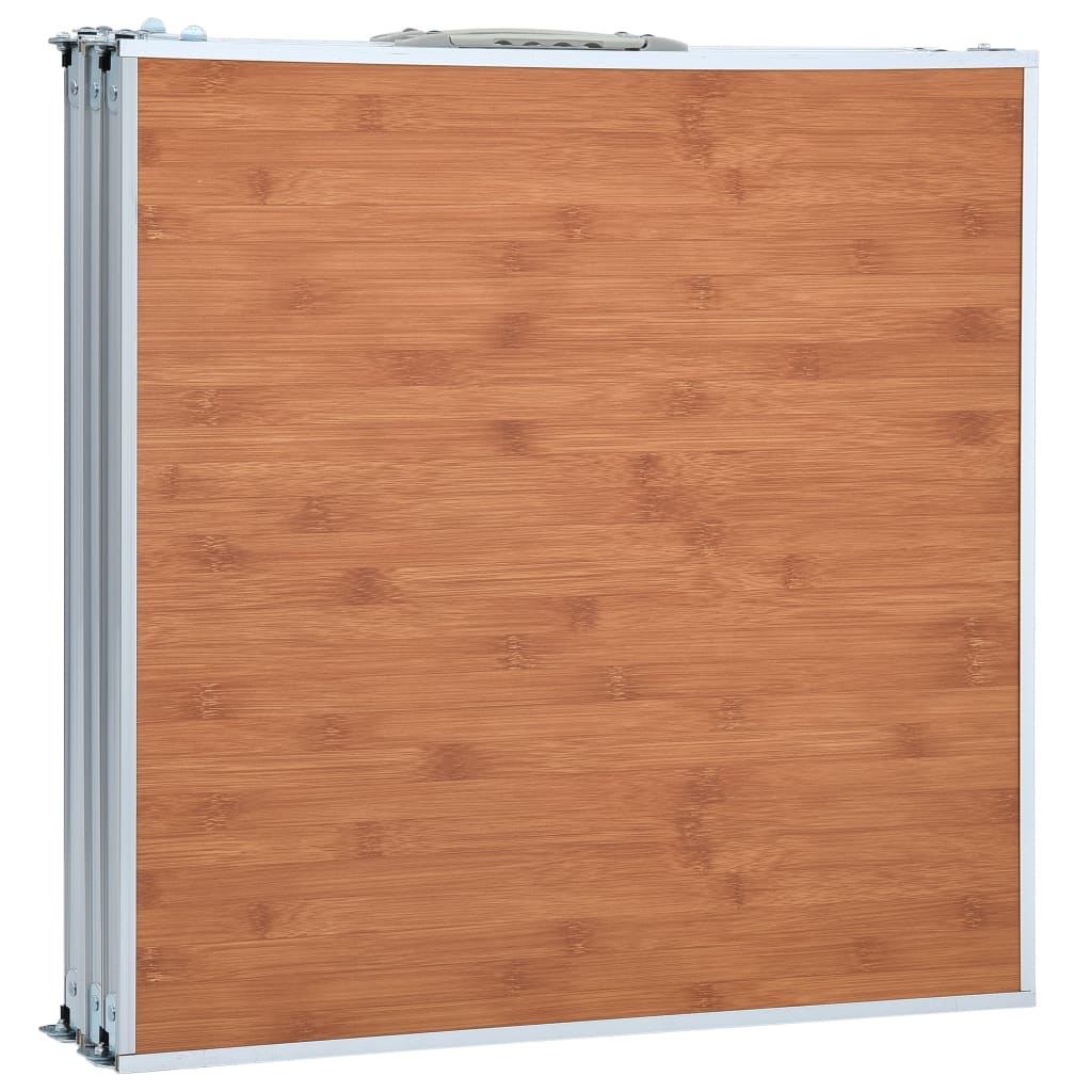 Campingtisch Klappbar Grau Aluminium 120x60 cm