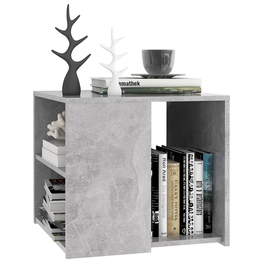 Beistelltisch Grau 50x50x45 cm Holzwerkstoff