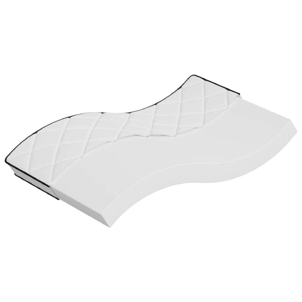 Schaumstoffmatratze für Kind Mittelweich 80 x 160 cm 16 cm Weiß