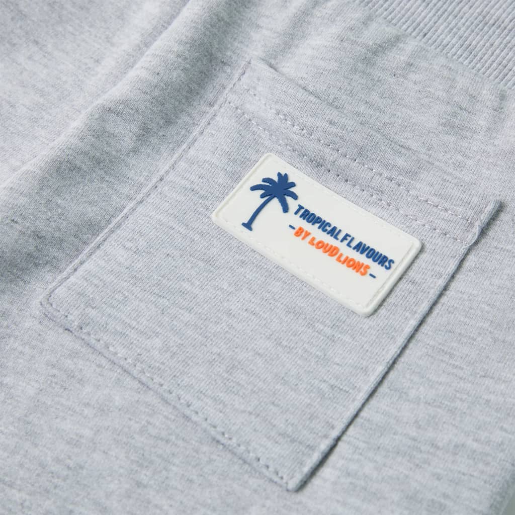 Kindershorts mit Kordelzug Dunkelblau Melange 140
