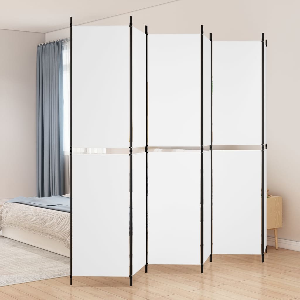 3-teiliger Raumteiler Beige 150 x 180 cm Stoff
