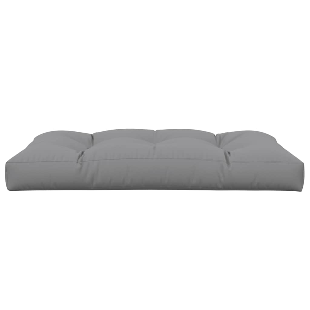 Palettenkissen 50x50x12 cm Grau Stoff