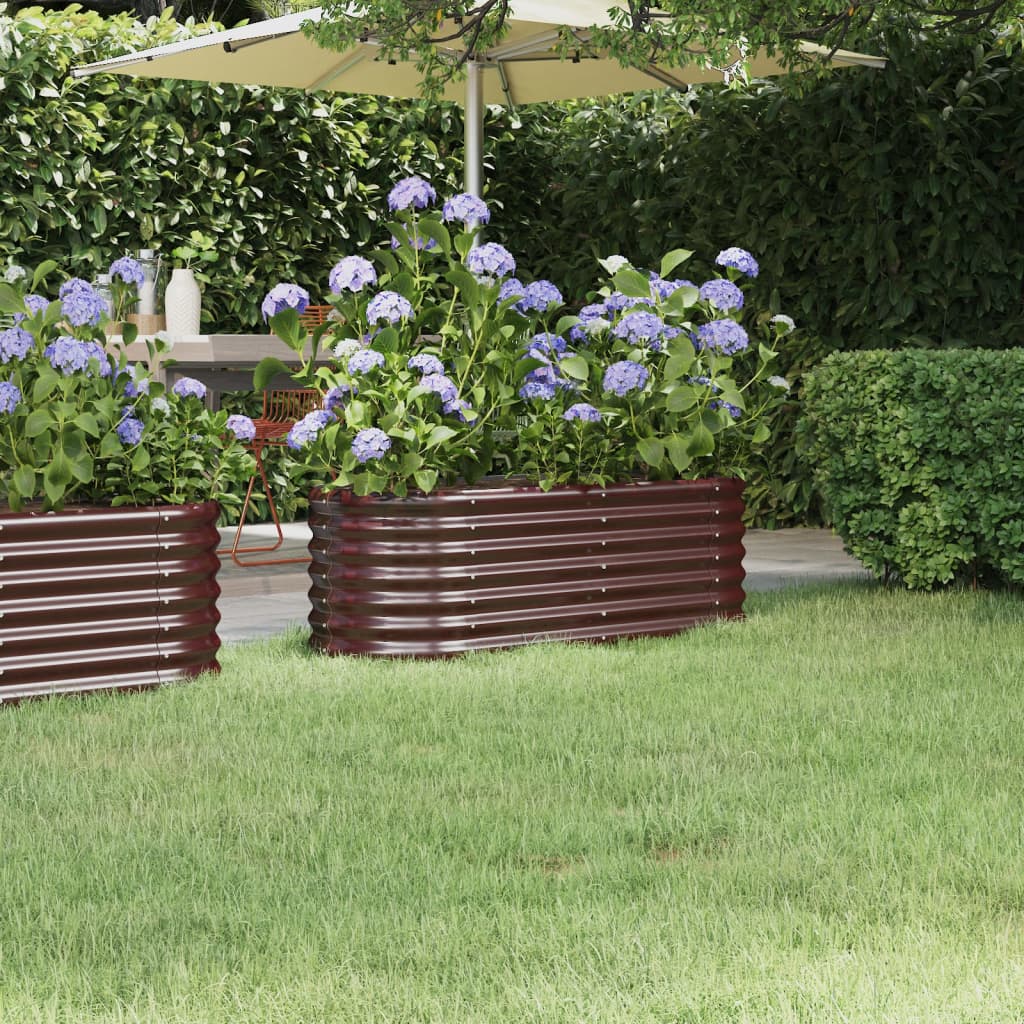Hochbeet Verzinkter Stahl 114x40x36 cm Grün