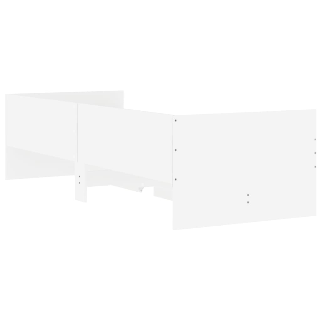Bett mit Schubladen Braun Eiche-Optik 75x190 cm