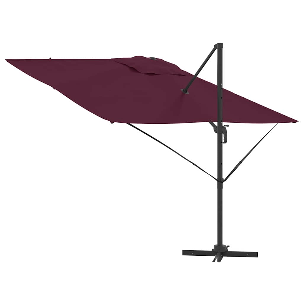Roma Parasol Beige 286 x 284 x 265 cm Aluminium und Polyester