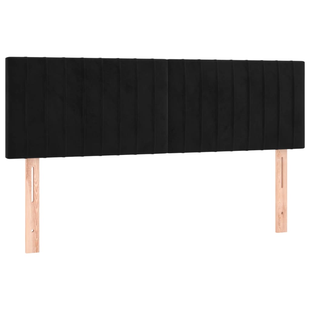 Kopfteil Hellgrau 80x5x118/128 cm Samt