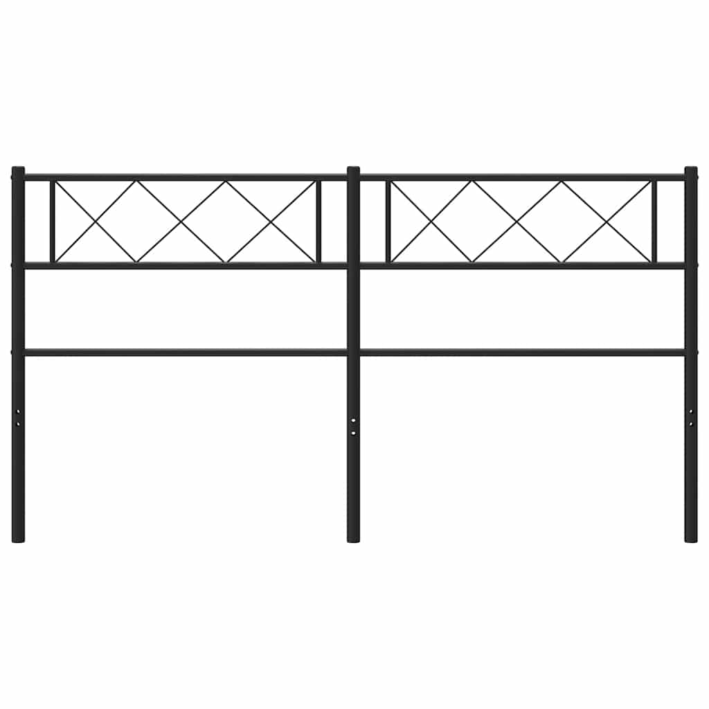 Ersatz-Kopfteil Metall Schwarz 100 cm