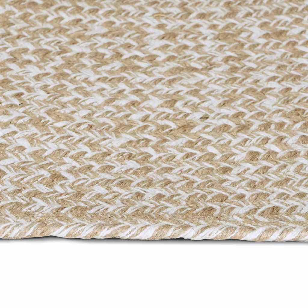 Bereichsteppiche Natürlich und Weiß 60 x 250 cm Jute