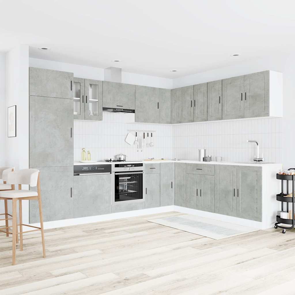 14-tlg. Küchenschrank-Set Porto Weiß Holzwerkstoff