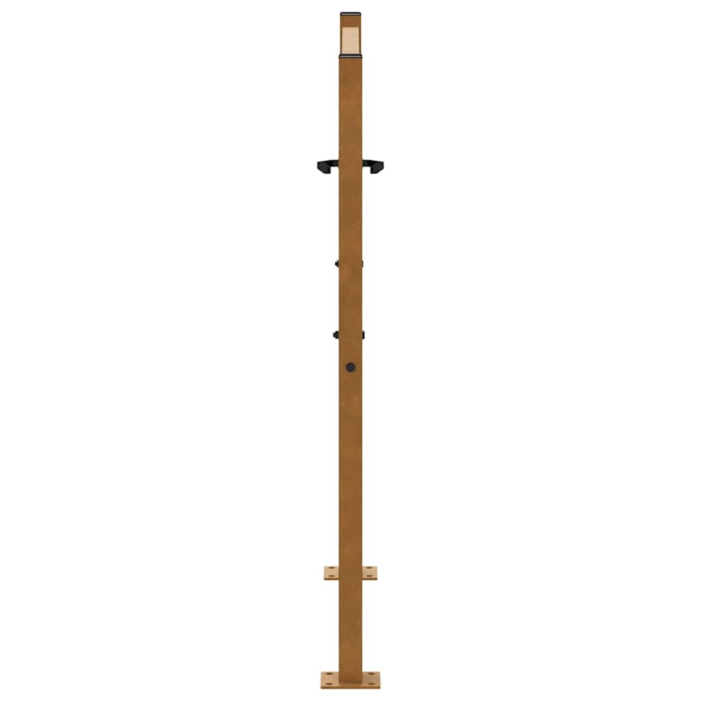 Gartentor Schwarz 100x100 cm Stahl Lichtdesign