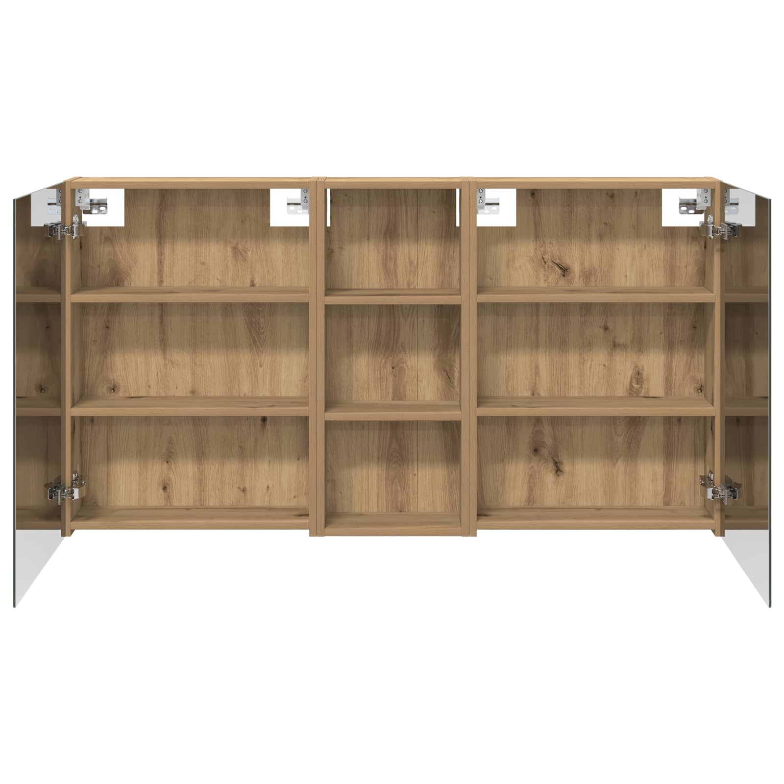 Badezimmerschrank-Set 3 pcs 80 x 10,5 x 50 cm Holzwerkstoff