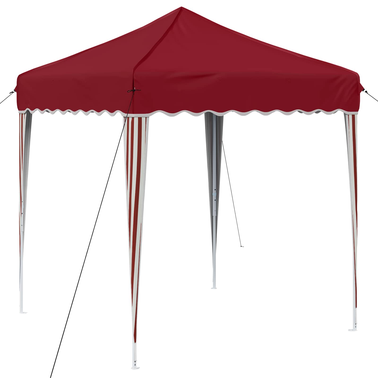 Pop-up Partyzelt 195 x 195 x 245 cm Creme Oxford-Stoff