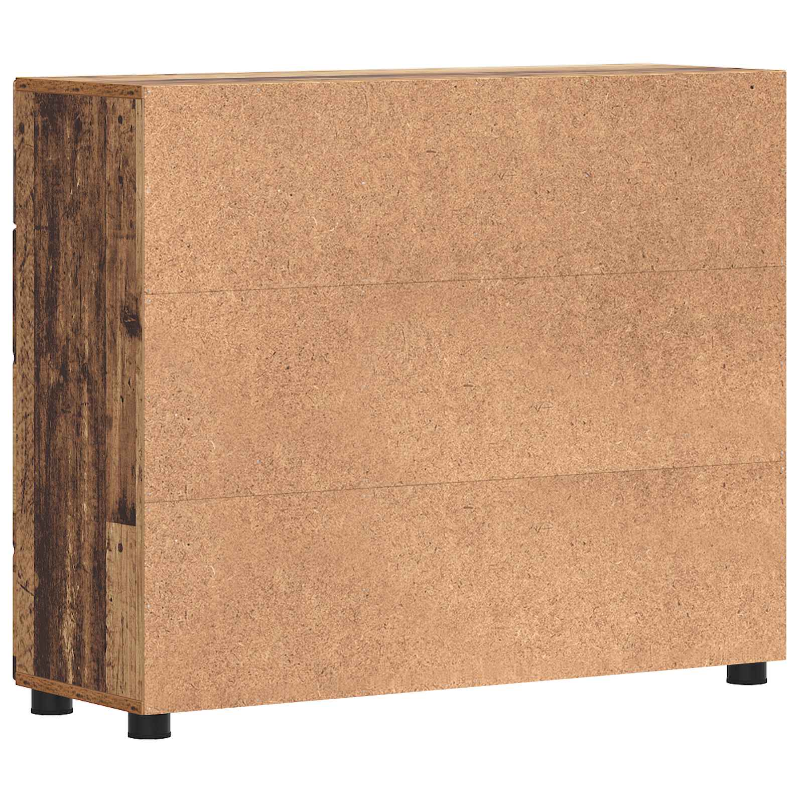 Highboard mit Regal FLORIN Weiß 60 x 35 x 182 cm Holzwerkstoff