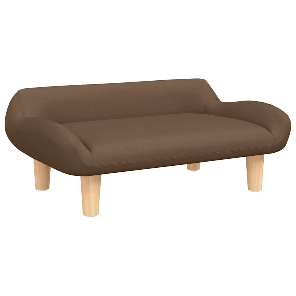 Hundebett Creme 70x40x24 cm Stoff