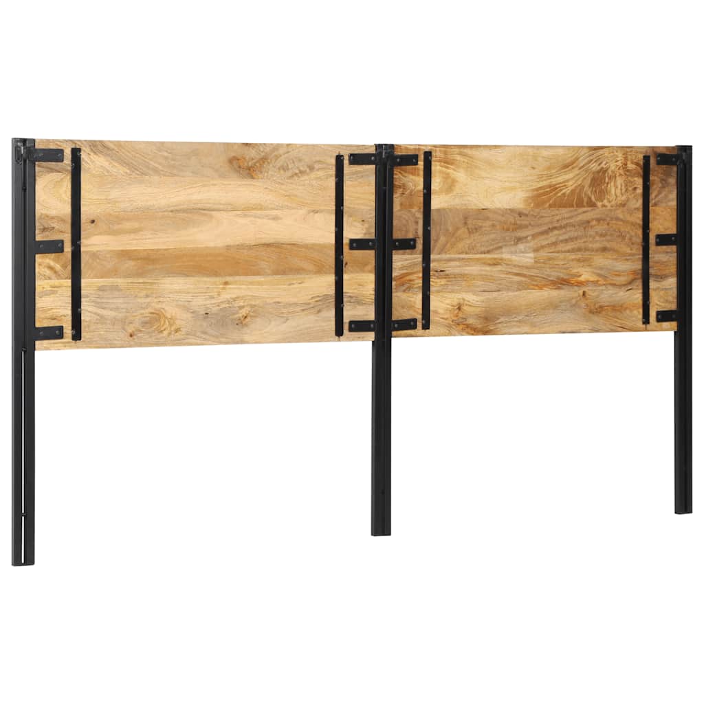 Kopfteil 100 cm Massivholz Mango und Eisen