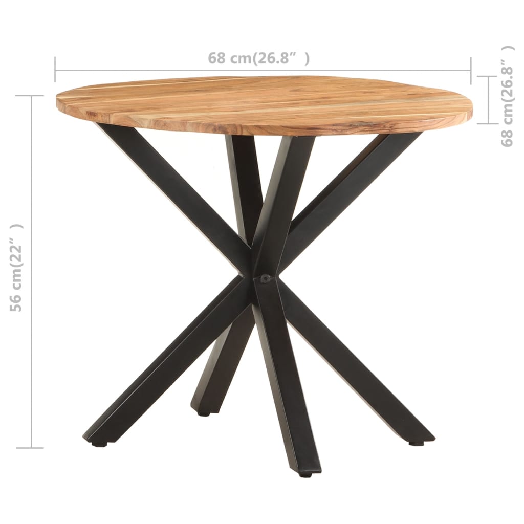 Beistelltisch 68x68x56 cm Mango Massivholz