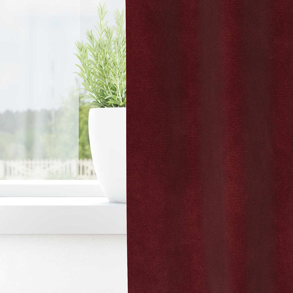 Verdunkelungsvorhänge 2 pcs Schwarz 140 x 140 cm Samt