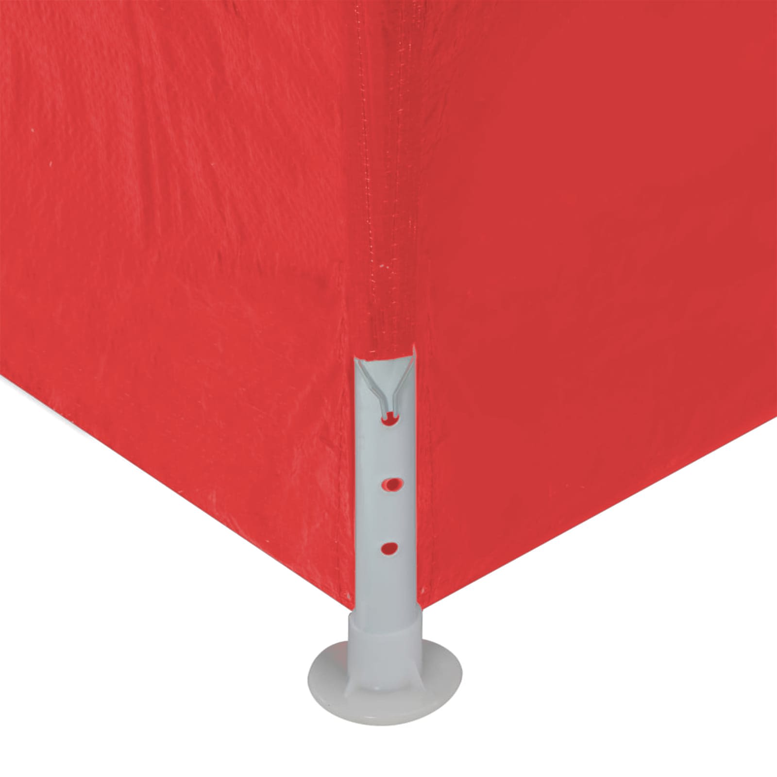 Party-Zelt 400 x 300 x 255 cm Rot PE und Stahl