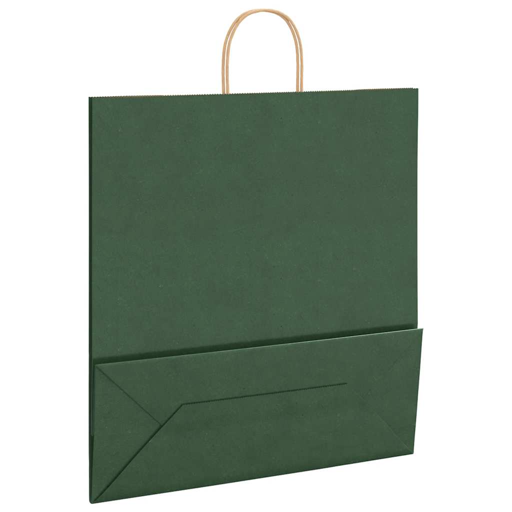 Papiertragetaschen 50 Stk. mit Henkeln Braun 21x11x36 cm