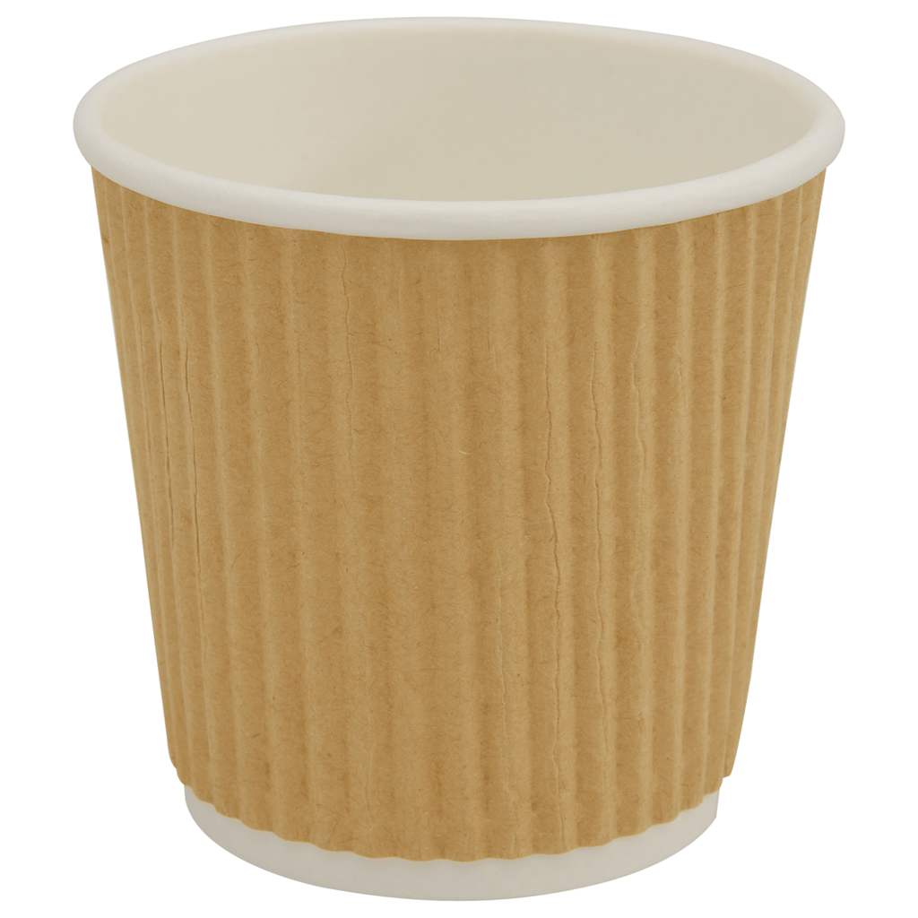 Pappbecher 500 Stk. 8oz 200ml Braun
