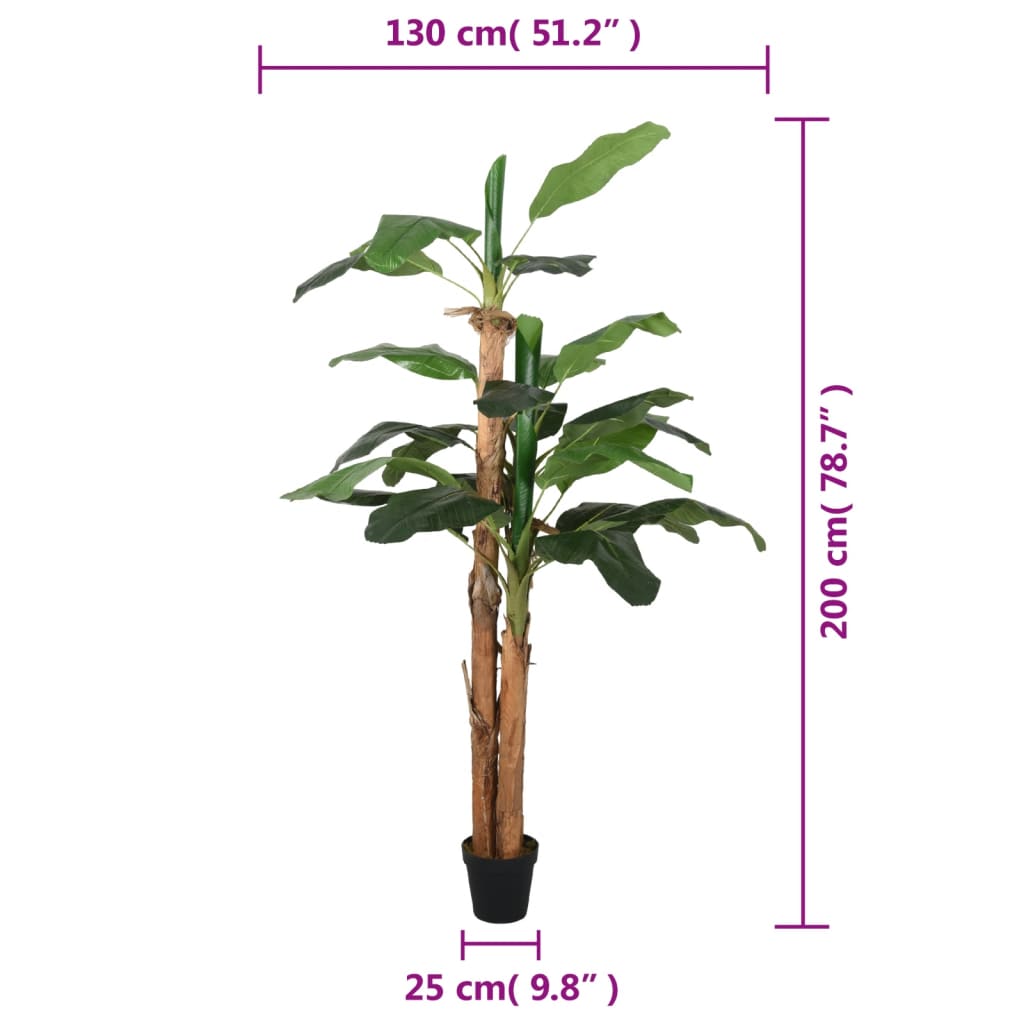 Bananenbaum Künstlich 9 Blätter 120 cm Grün