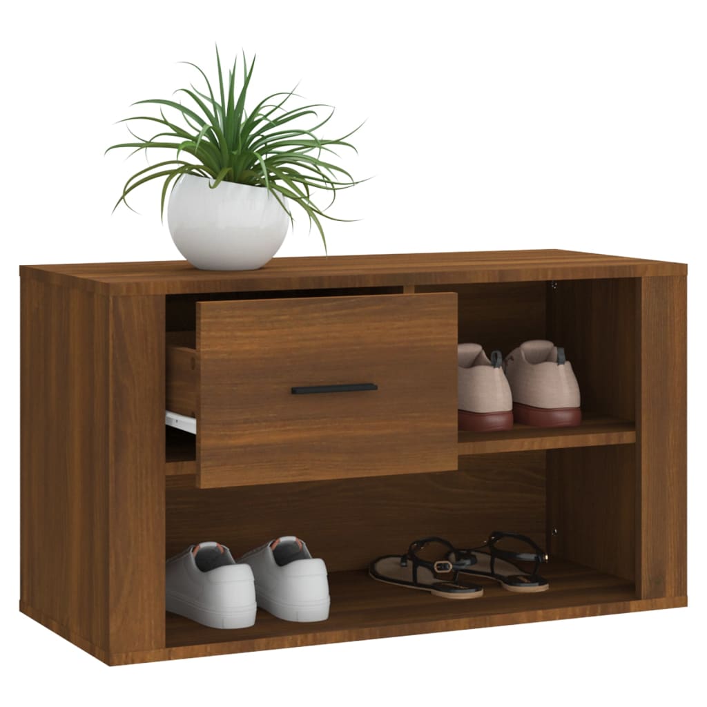 Schuhschrank Weiß 80x35x45 cm Holzwerkstoff
