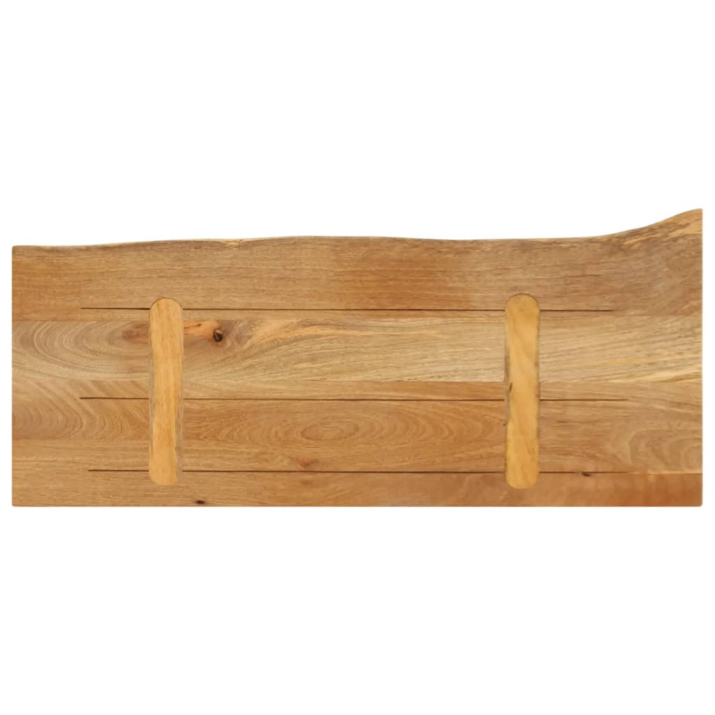 Wandregal 40x20x2,5 cm Rechteckig Massivholz Akazie Baumkante