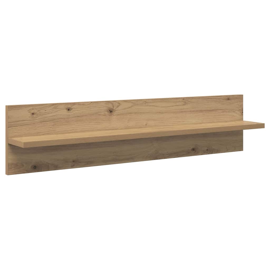 Wandregale 2 Stk. Weiß 80x11,5x18 cm Holzwerkstoff