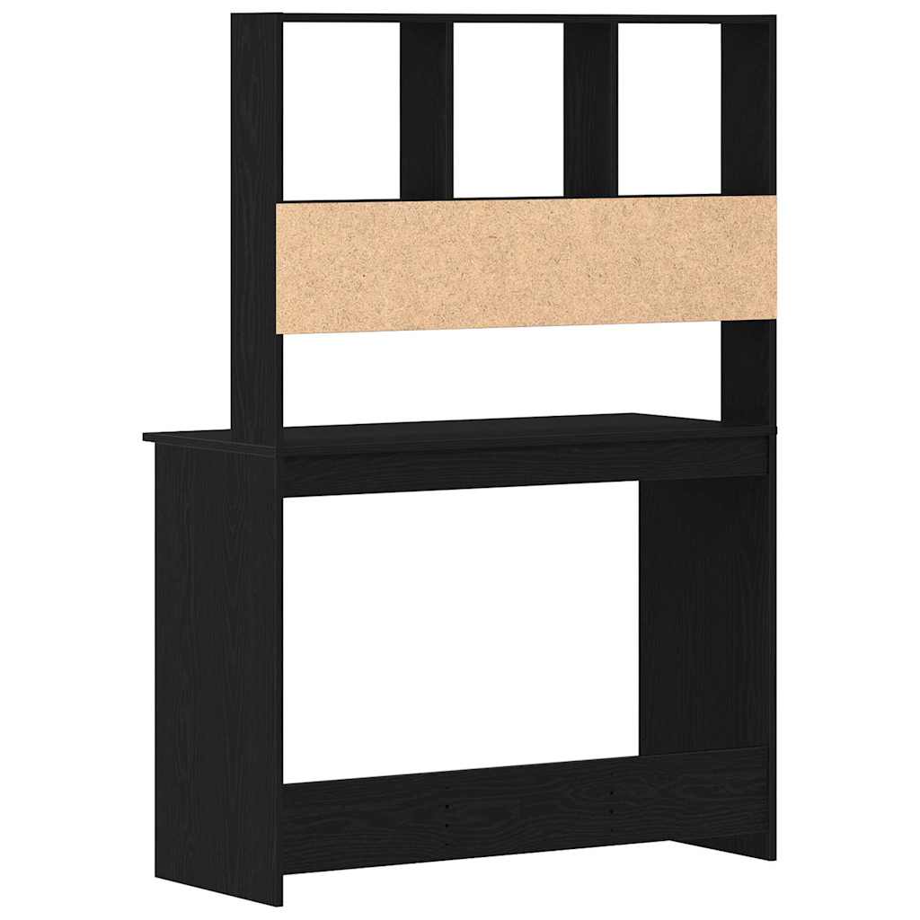 Schreibtisch mit Regal Weiß 102x45x148 cm Holzwerkstoff