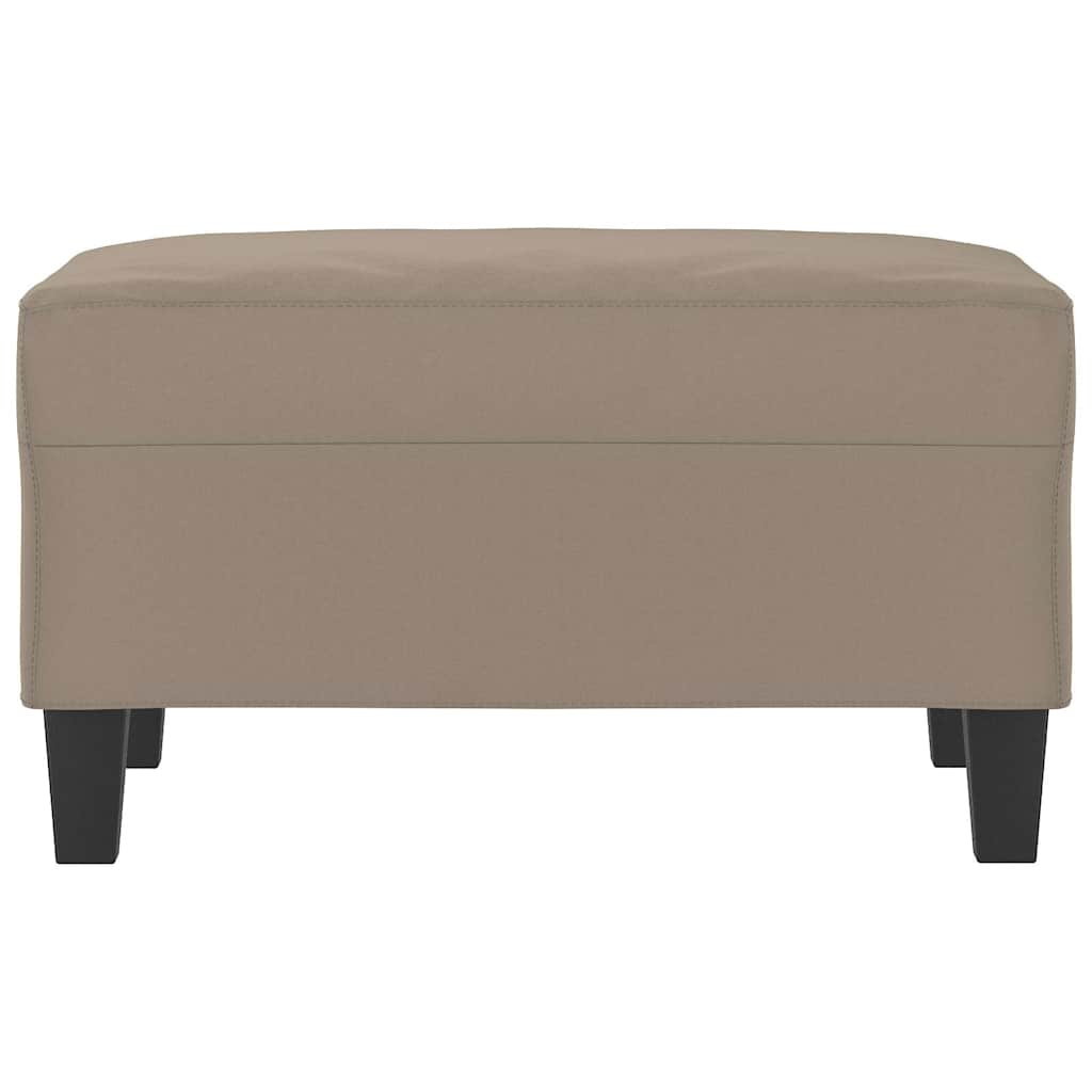 Fußhocker Taupe 60x50x41 cm Mikrofasergewebe