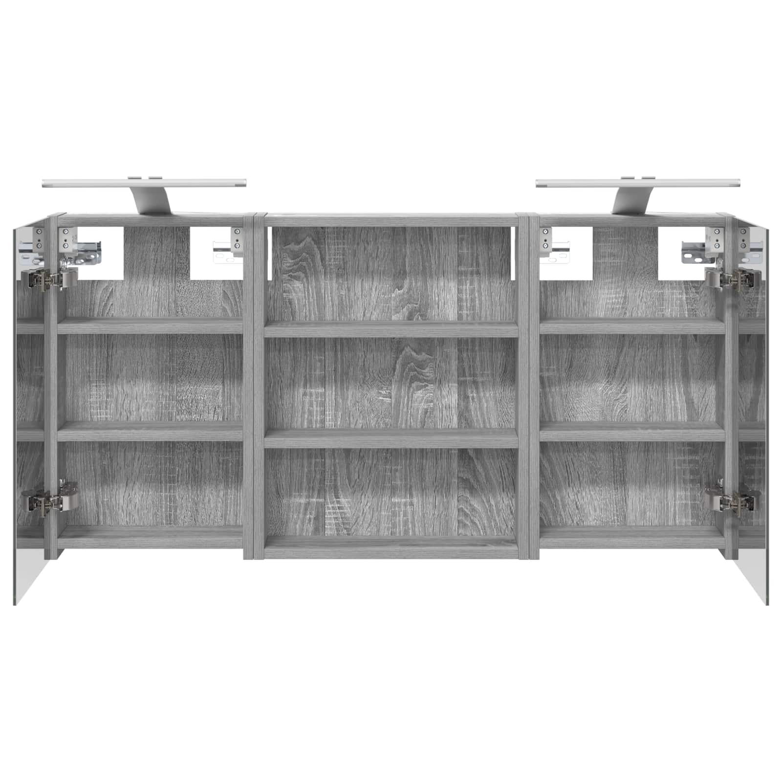 Badezimmerschrank-Set 3 pcs 80 x 10,5 x 50 cm Holzwerkstoff