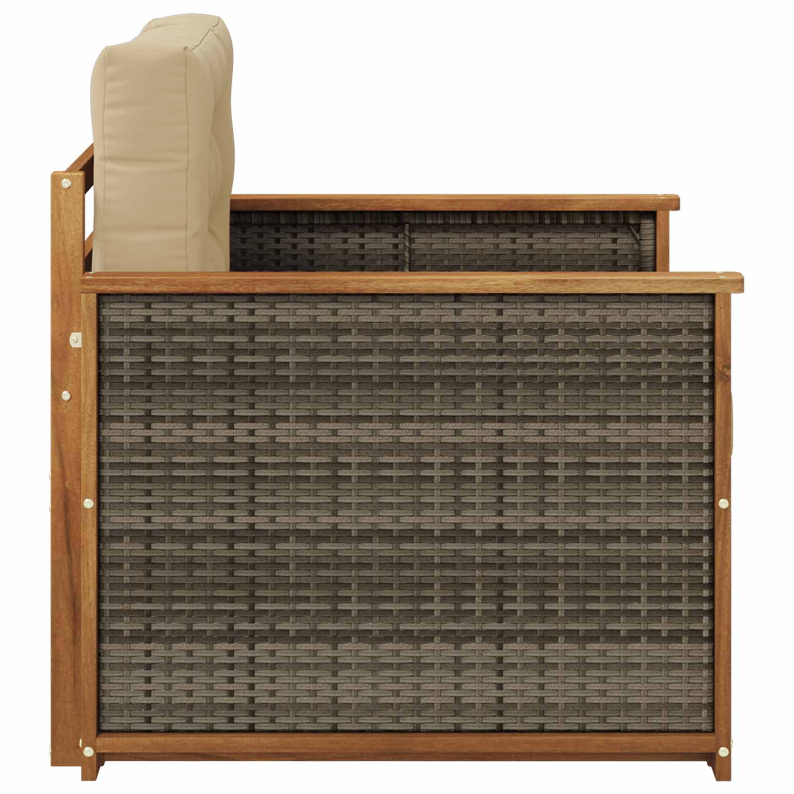 2 Stück Outdoor-Sofa Natur