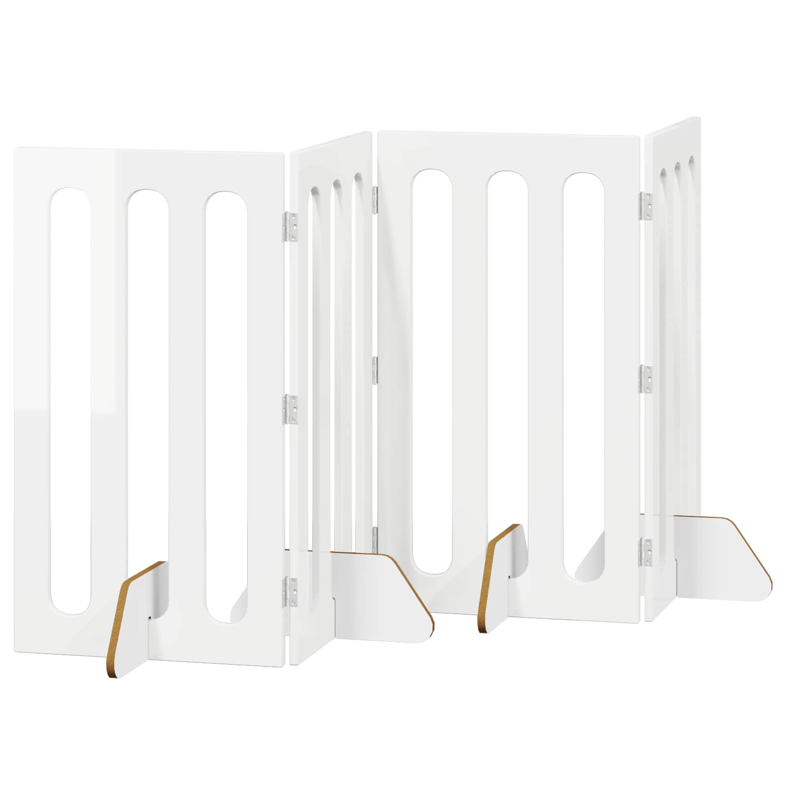 Faltbarer Haustierzaun 2 pcs Weiß 100,5 x 38 x 70 cm