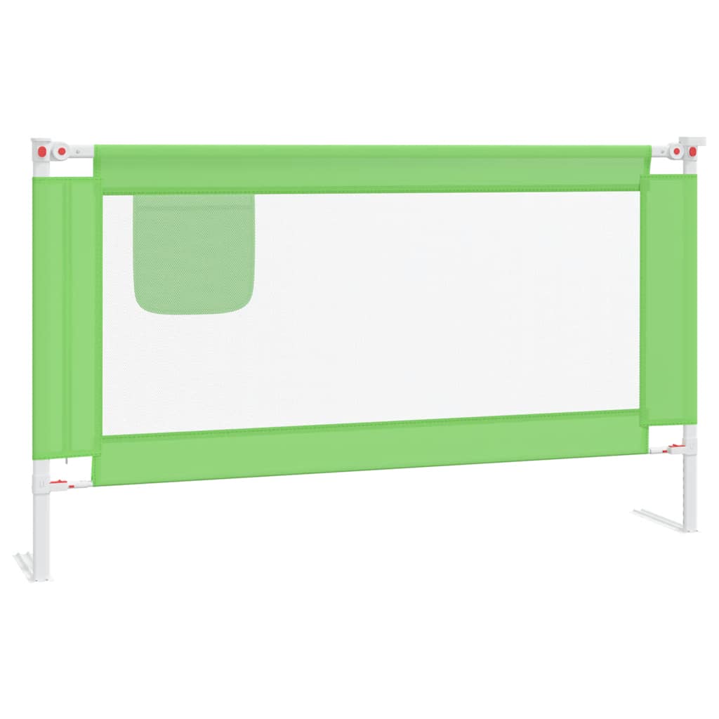 Kleinkind-Bettschutzgitter Grün 90x25 cm Stoff