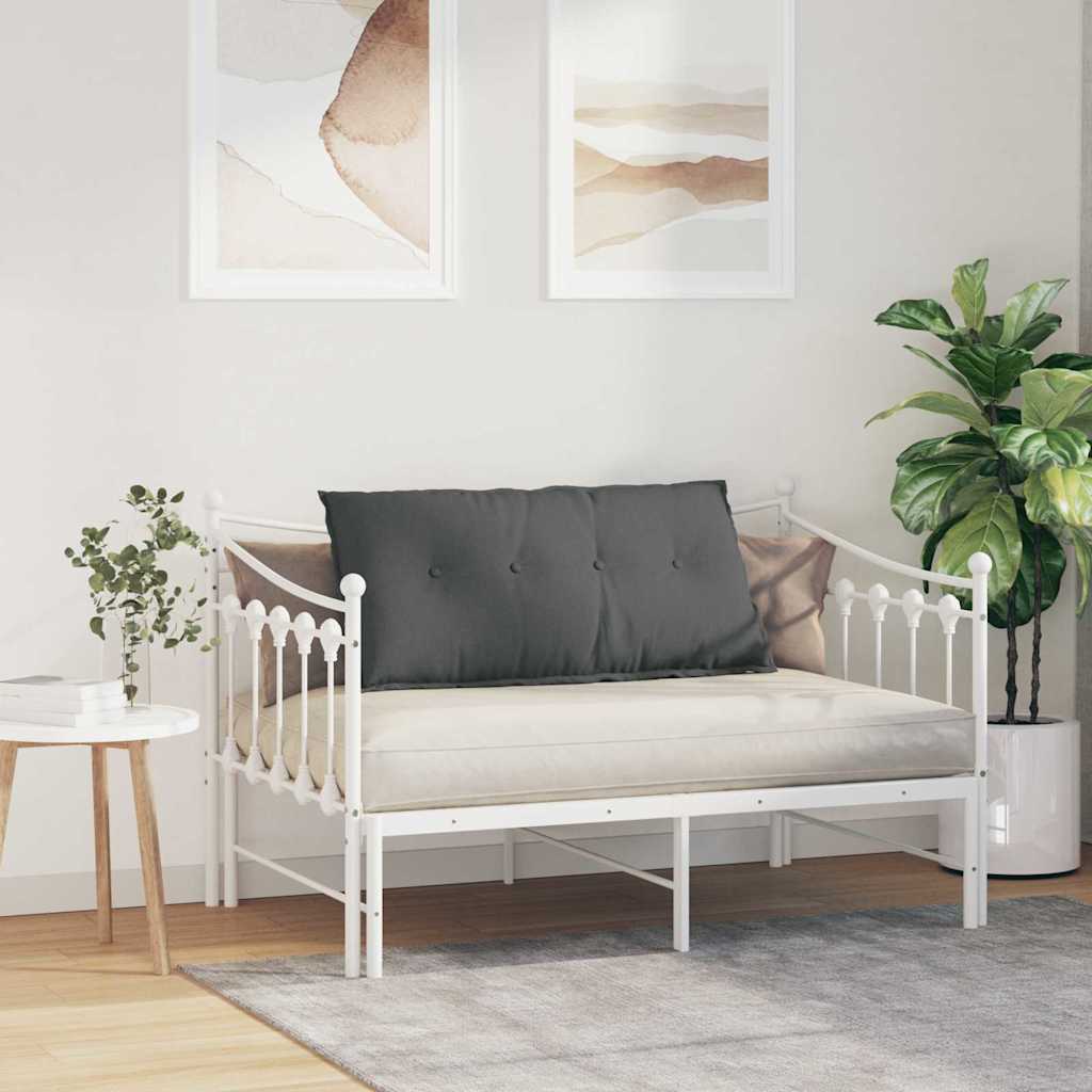 Rückenkissen Hellgrau 50 x 19 x 45 cm Stoff