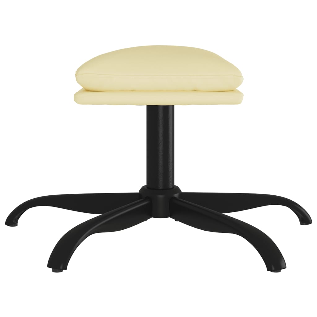 Fußhocker Cappuccino-Braun 60x60x36 cm Kunstleder