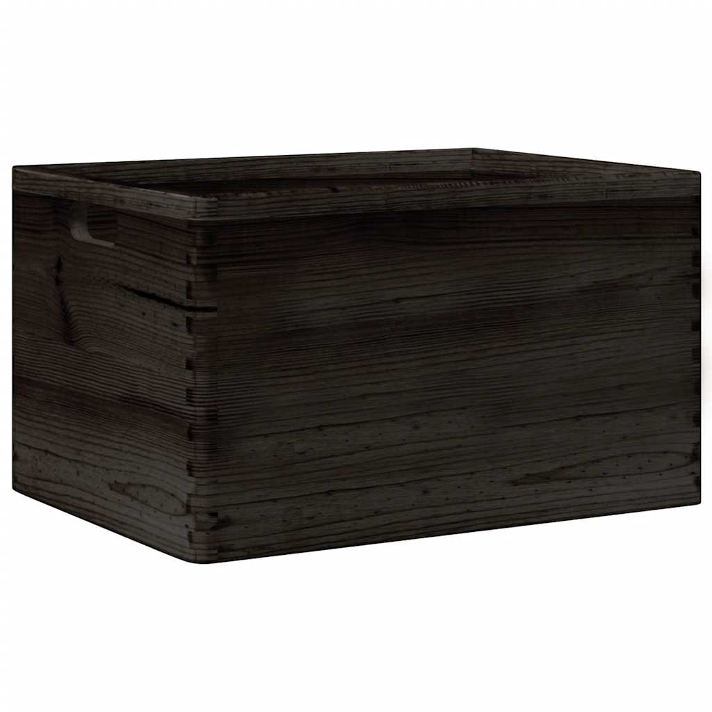 Holzkiste mit Deckel 40x30x13 cm Massivholz Kiefer