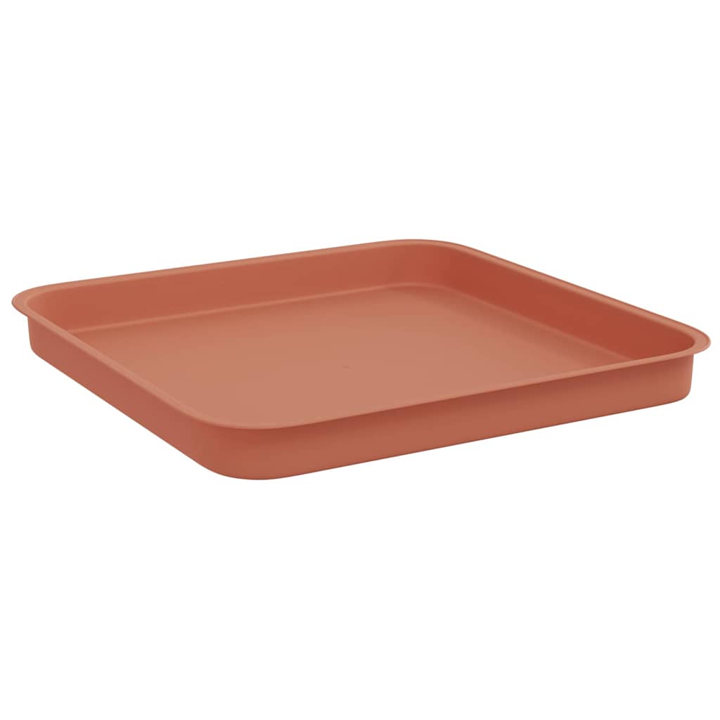 Blumentöpfe 6 pcs Ziegelrot 20 x 20 x 16 cm Kunststoff