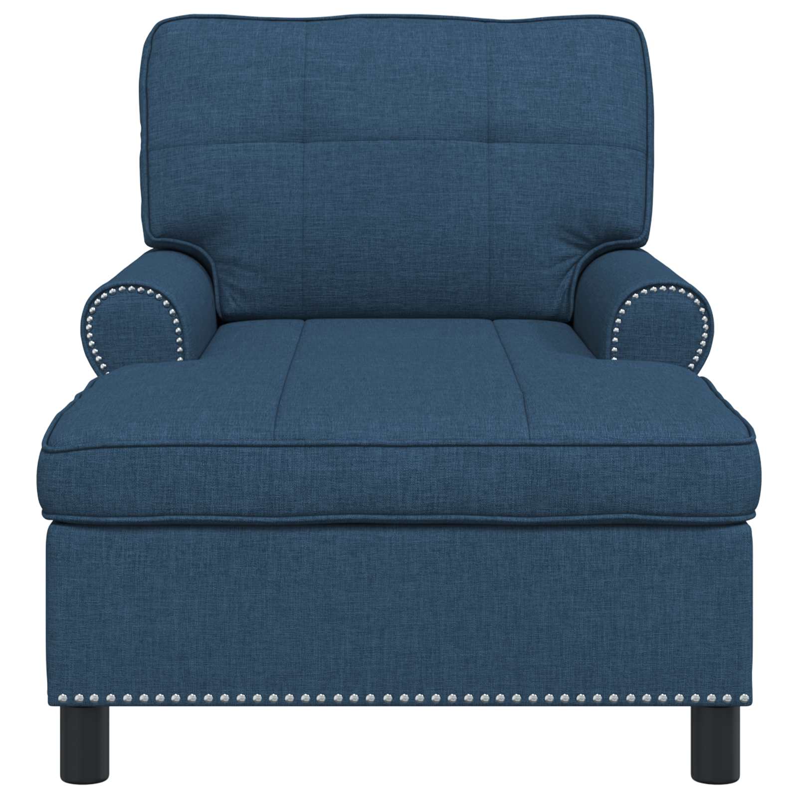 Lounge-Liege mit Kissen Hellgrau 91 x 157 x 91 cm Stoff