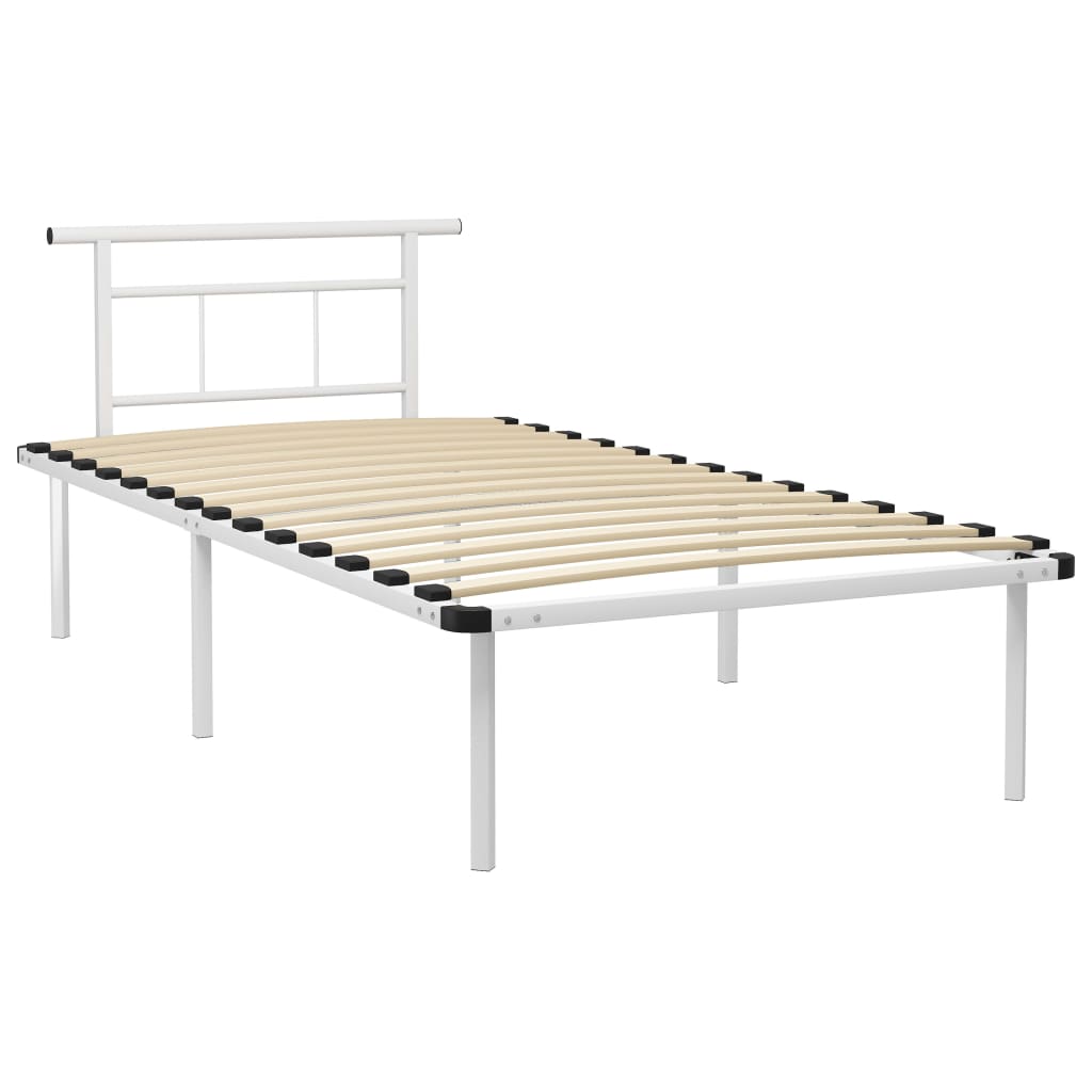 Bettgestell Grau Metall 90x200 cm