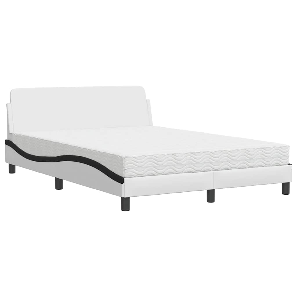 Bett mit Matratze "Dover" Schwarz 80x200 cm Kunstleder