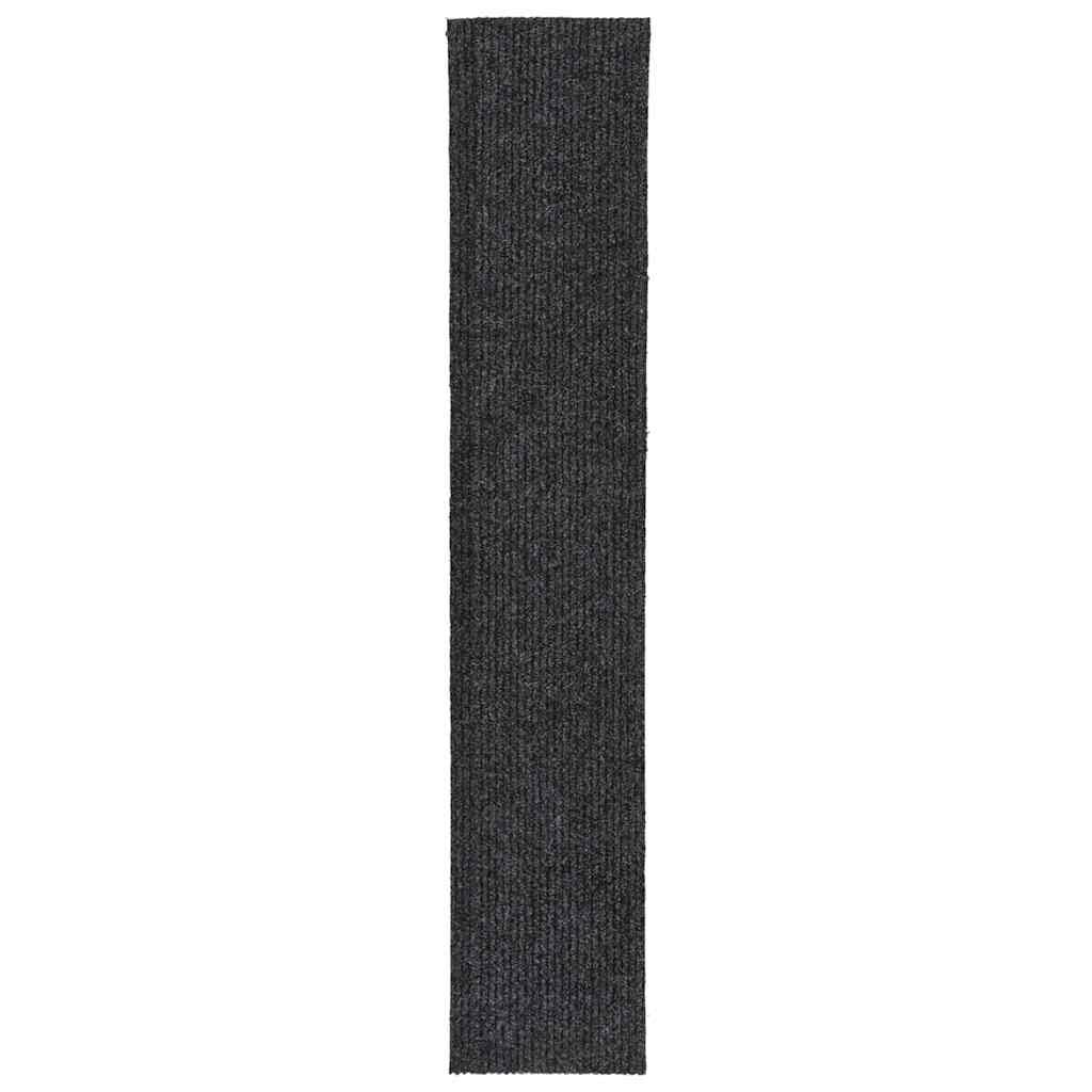 Teppichläufer Grau 80 x 150 cm Stoff