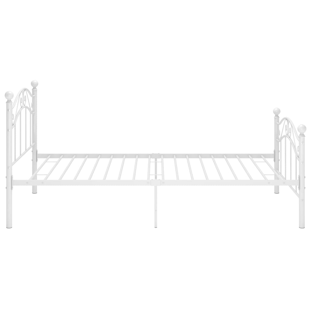 Bett Schwarz Metall 90x200 cm