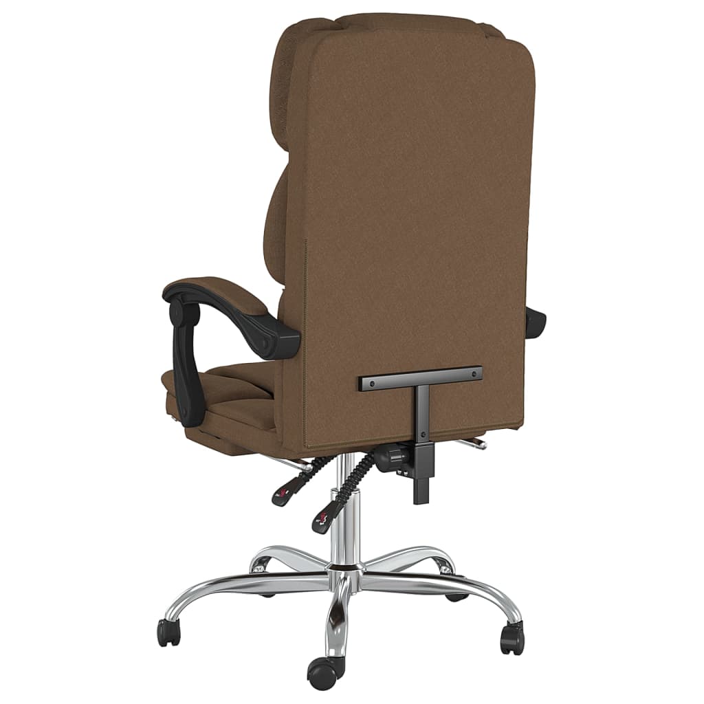 Bürostuhl mit Liegefunktion Taupe Stoff