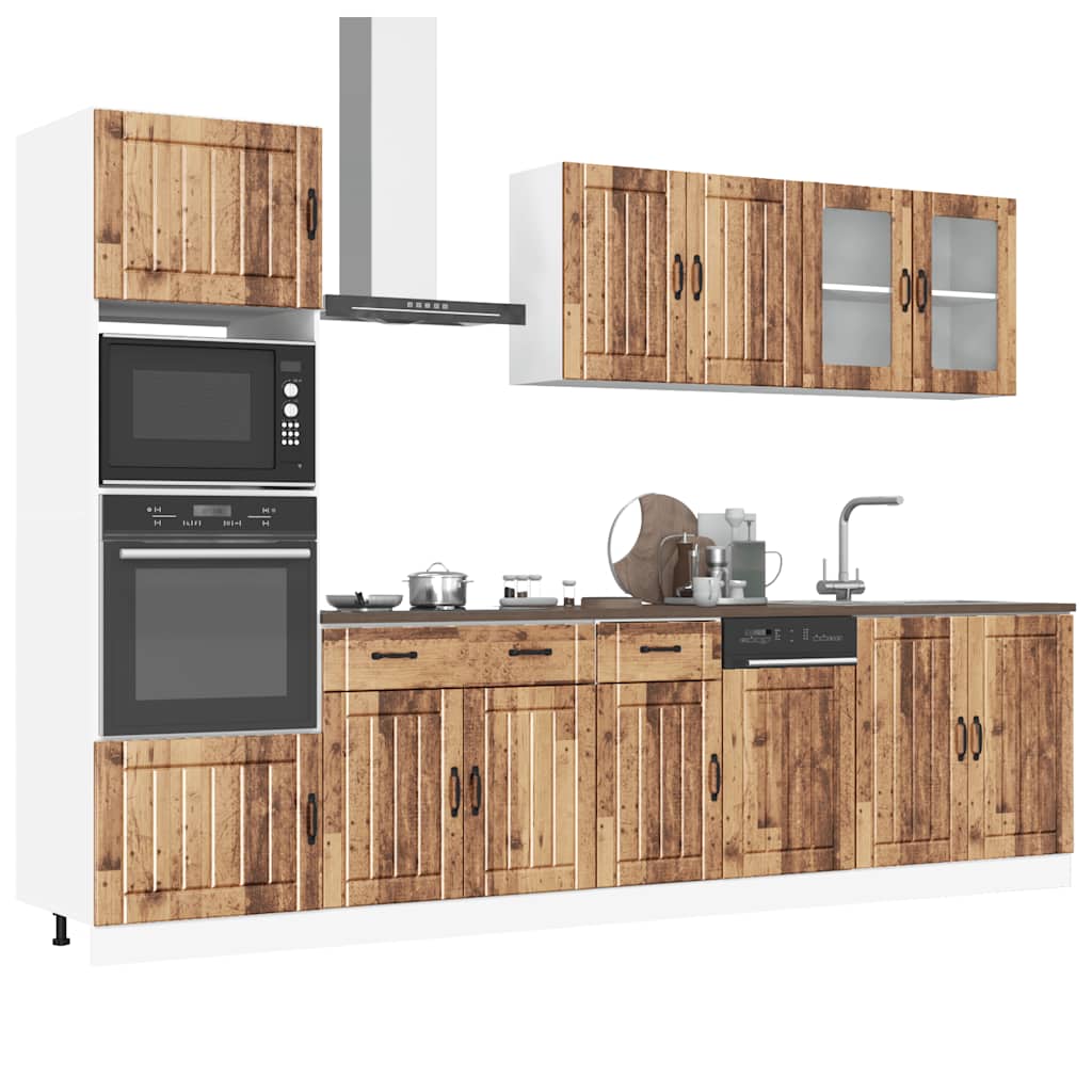 7-tlg. Küchenschrank-Set Kalmar Weiß Holzwerkstoff