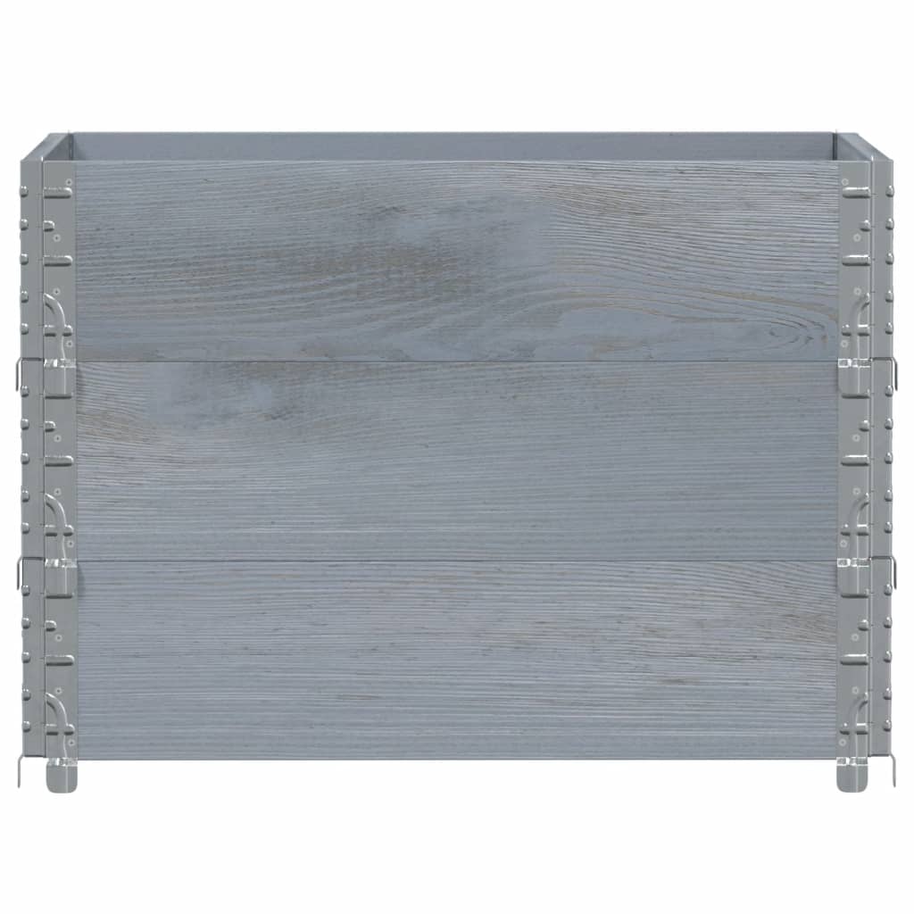 Pflanzkasten Grau 150x100 cm Massivholz Kiefer