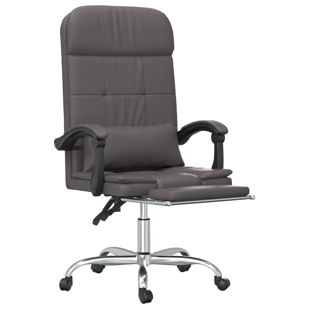 Bürostuhl mit Massagefunktion Schwarz Kunstleder