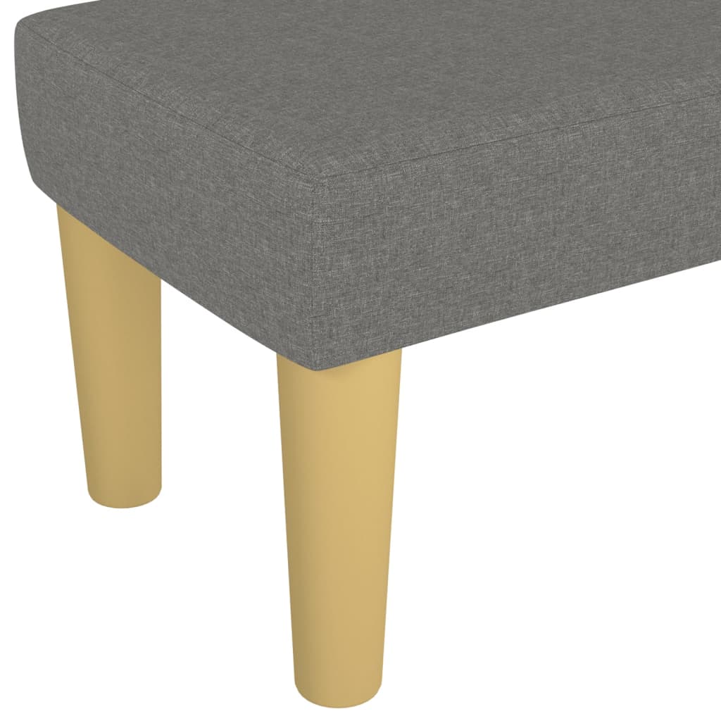 Sitzbank Hellgrau 70x30x30 cm Stoff
