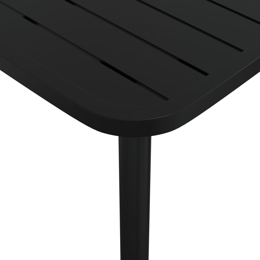 Gartentisch Anthrazit 100x100x71 cm Stahl