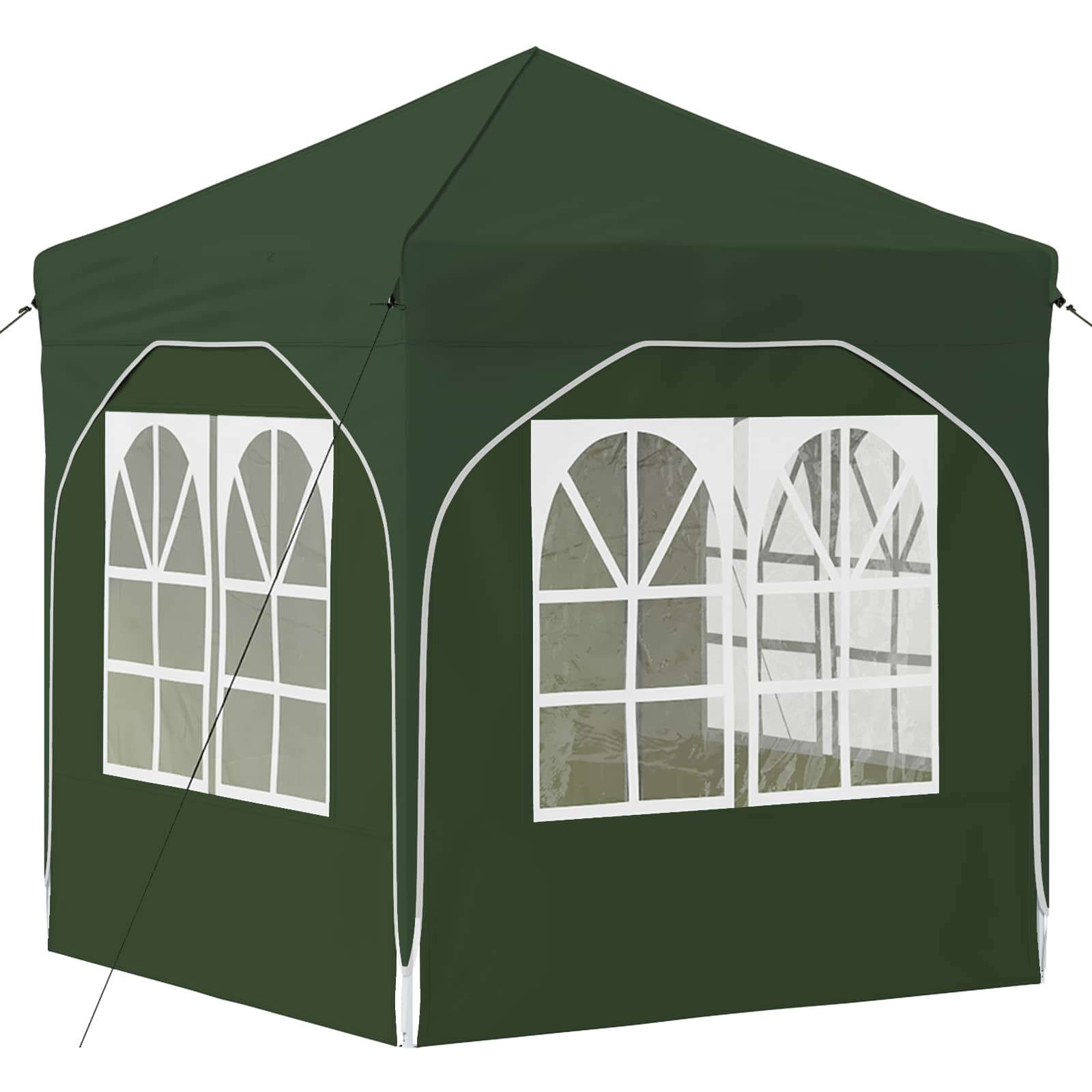 Pop-up Partyzelt 194 x 194 x 245 cm Creme